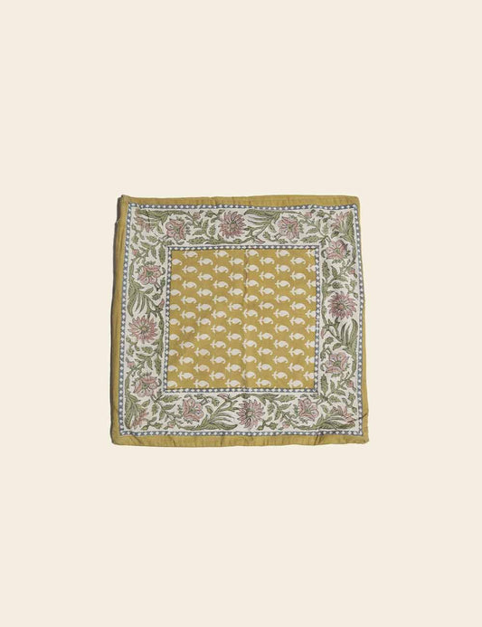 Detailed Colorful Floral Pattern Cushion Cover