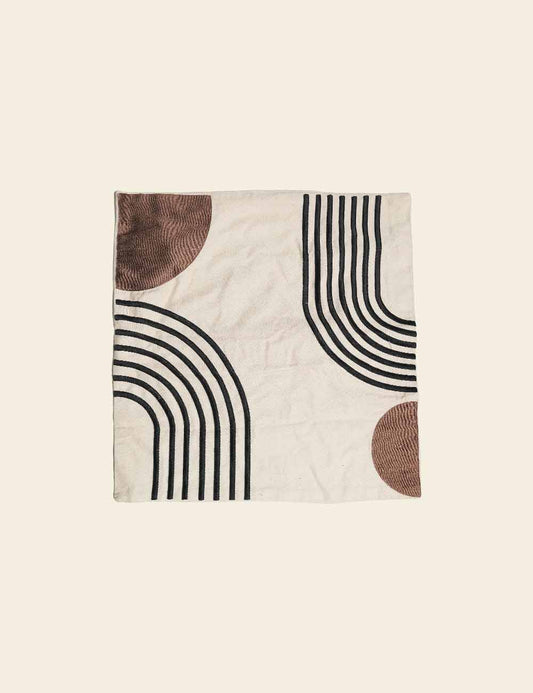 Earthy Tribal Pattern Cushion Cover