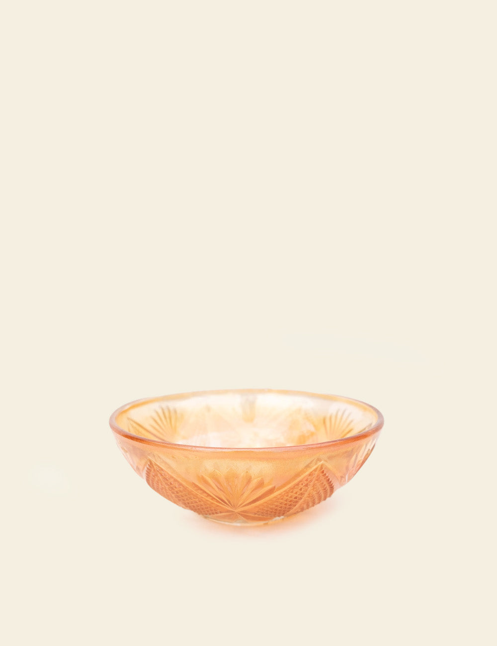 Fenton Carnival Glass Peach Bowl