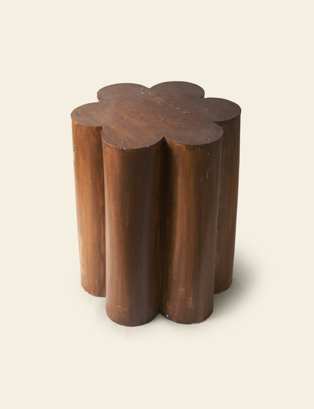 Flower Shape Wooden Stool