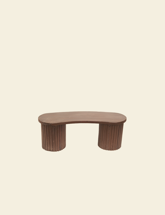 Flutes Oak Legs Bean Desk Table