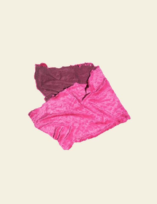 Fuchsia Pink Velvet Table Throw
