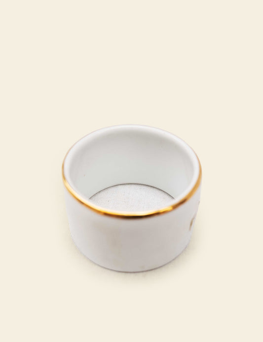Gold Trim Ceramic Ramekin