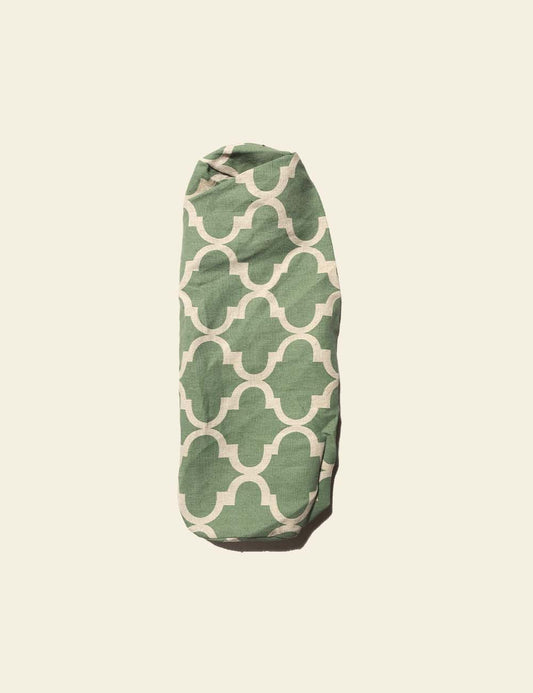 Green Quatrefoil Pattern Back Rest Cover
