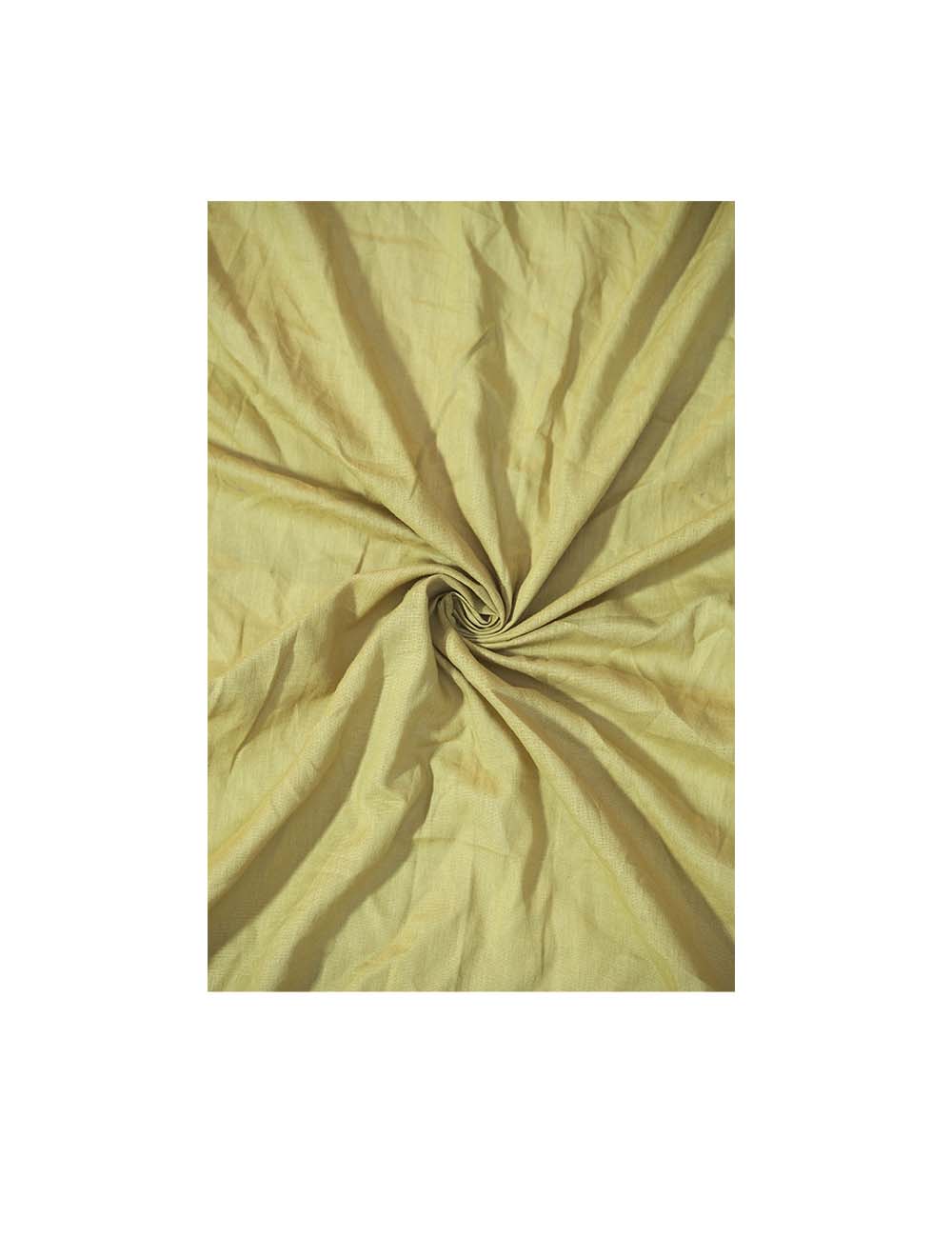 Greenish Yellow Satin Fabric