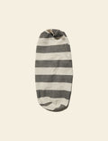 Grey and White Stripes Linen Back Rest Cover