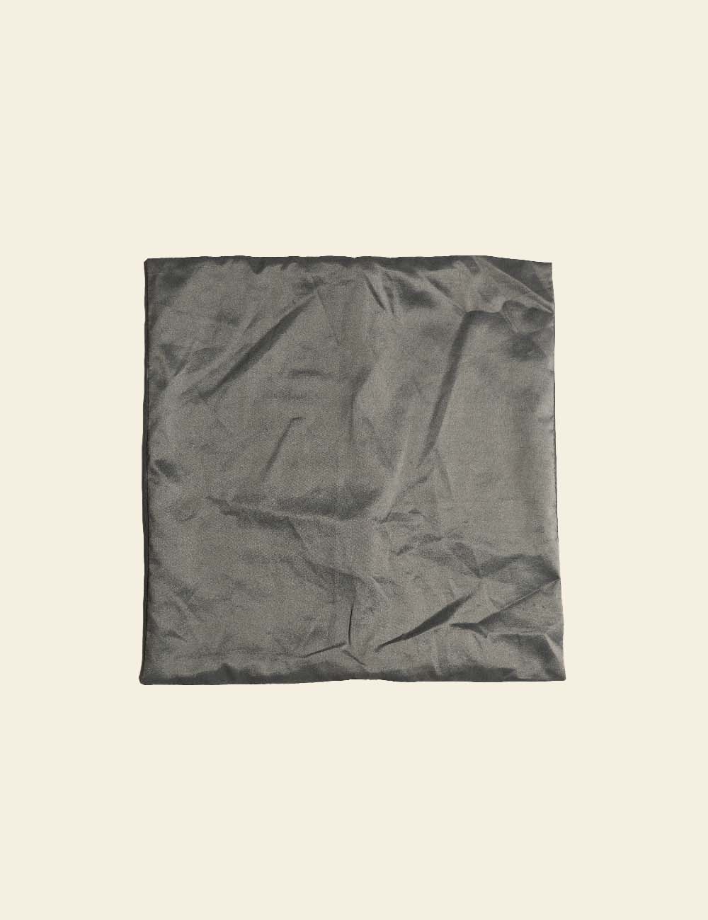 Grey Silk Cushion Cover