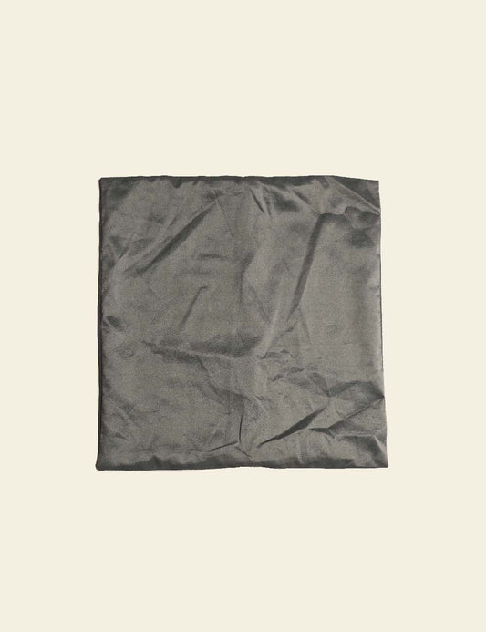Grey Silk Cushion Cover