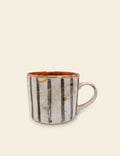 Grey Stripes Ceramic Tea Mug