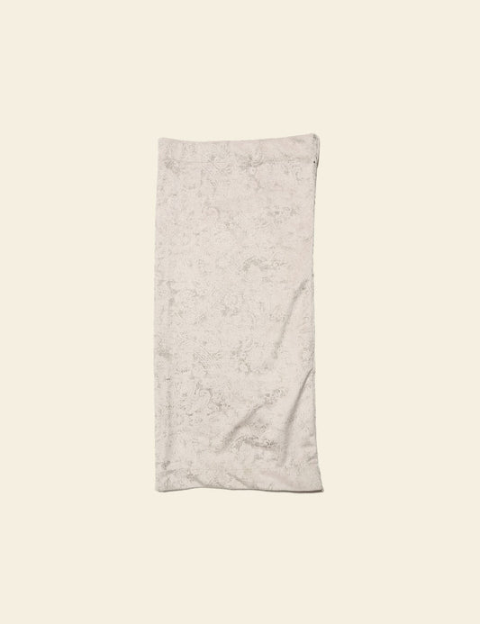 Grey & White Jacquard Back Rest Cover