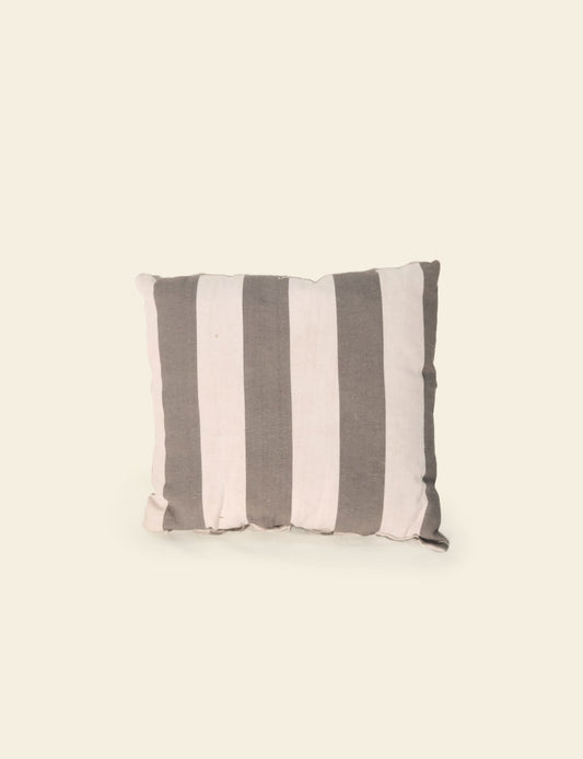 Grey White Stripes Cushion