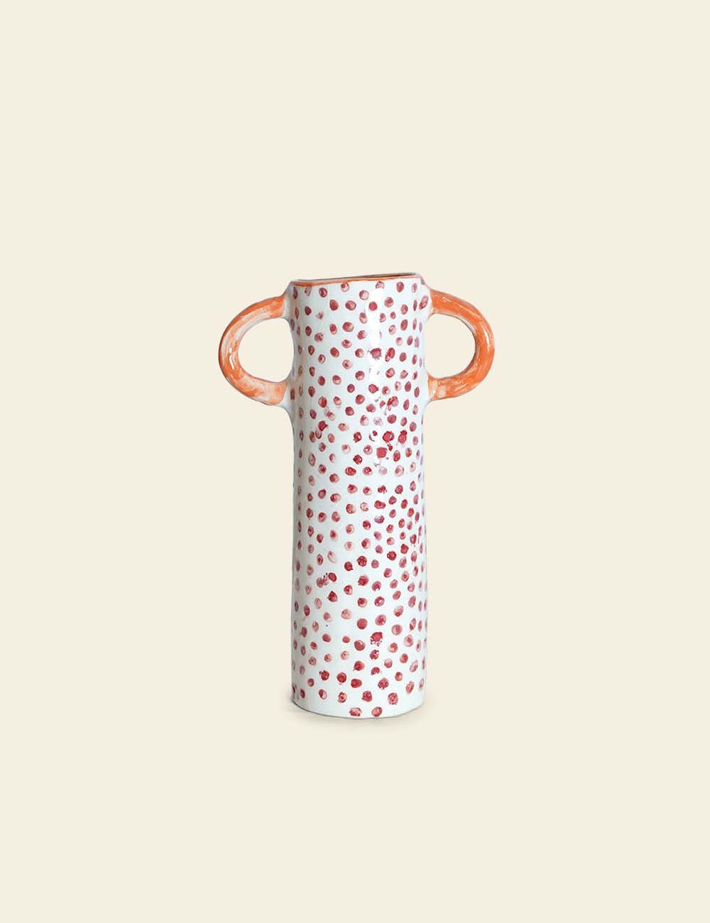 Griffe Confetti Bud Vase in Red