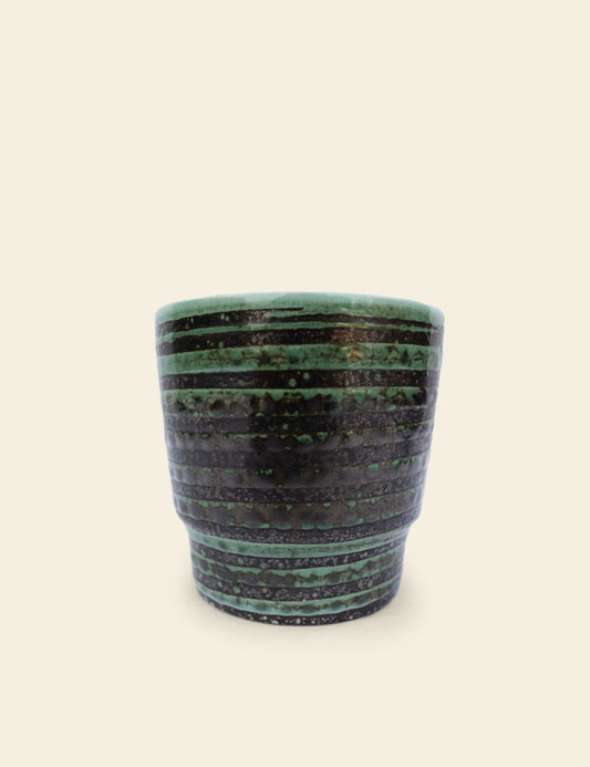 Grooves Planter Pot Green