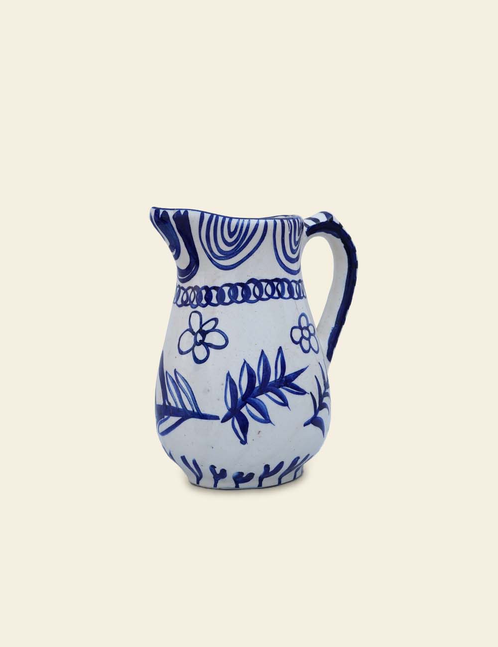Hand-Painted Andalusian Milk Jug