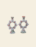 Hand-Painted Ceramic Candle Holder