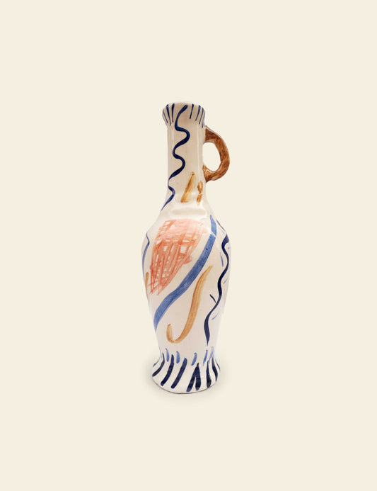 Hand-Painted Talavera Ceramic Jug