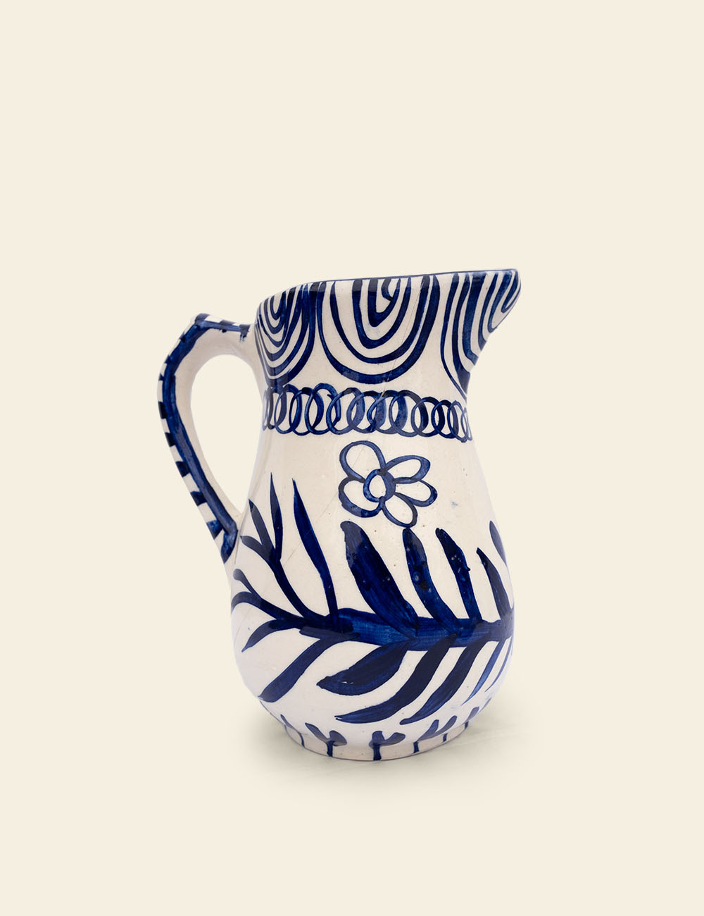 Handcrafted Spanish Art Pottery Pitcher