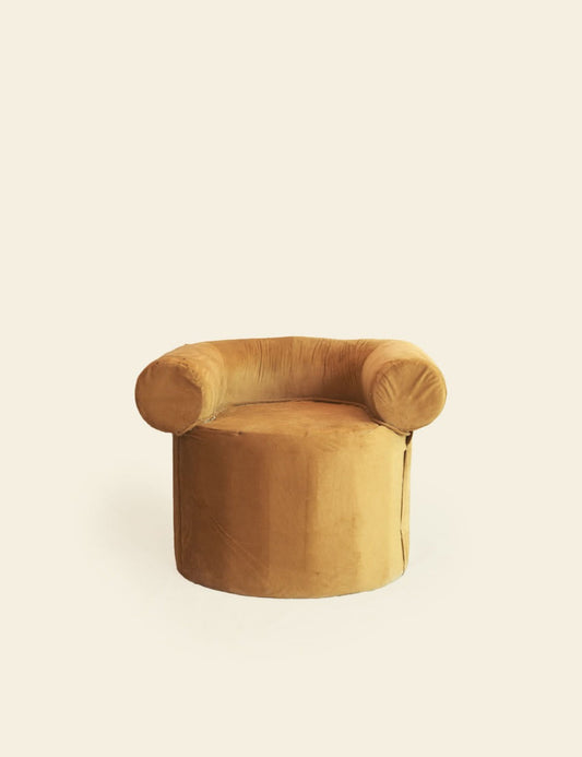 Huggy Velvet Arm Chair