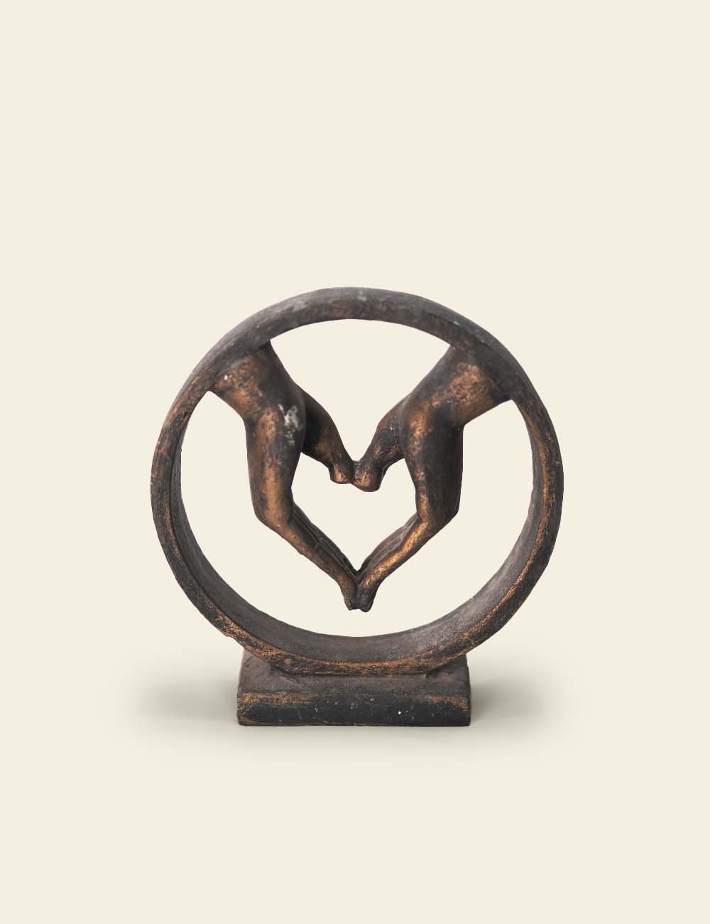 Bronze Hands Love Gesture Sculpture