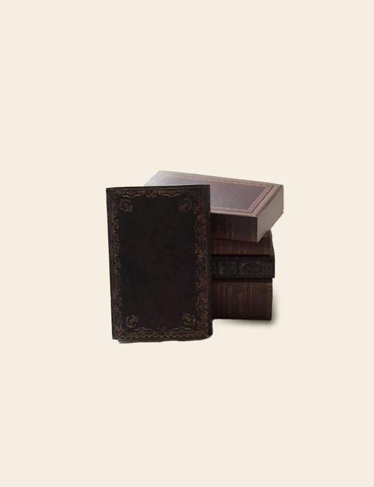 Faux Leather Decorative Books