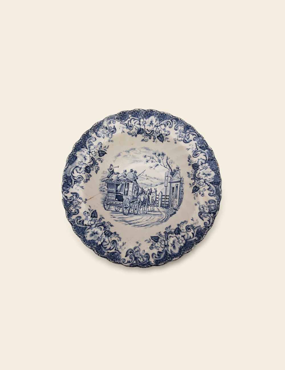 Johnson Brothers Indies Blue Bread Plate