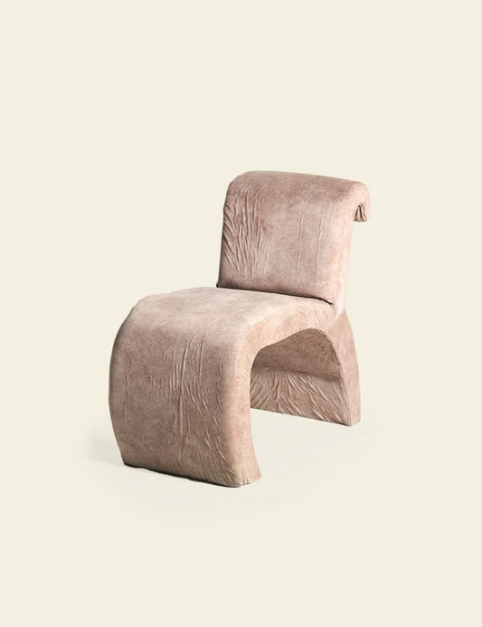 Light Pink Boucle Chair