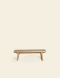 Light Wood Slab Bench