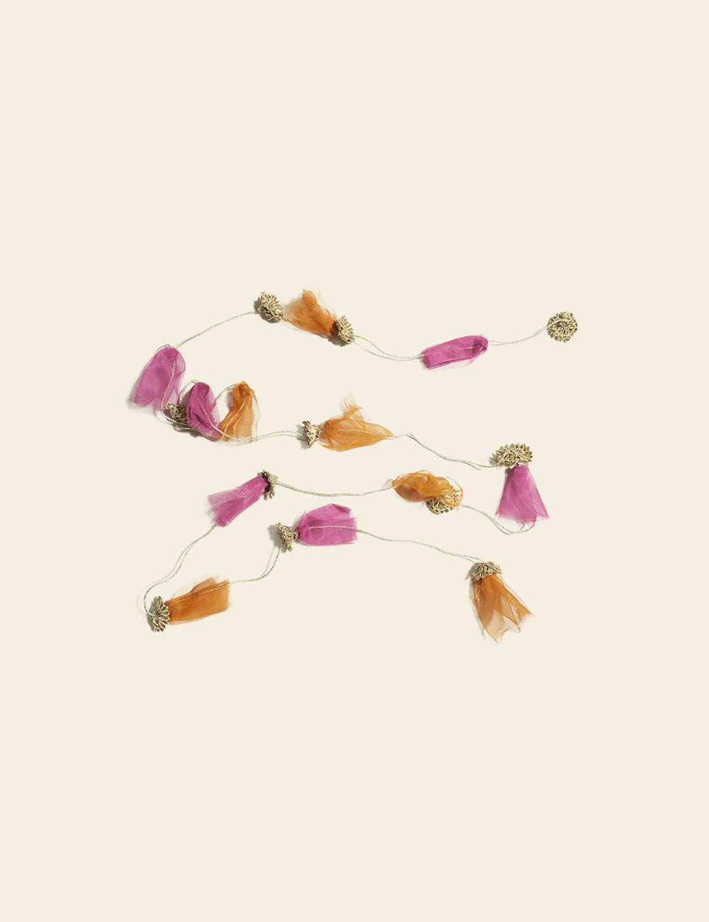 Long Thread Of Colorful Tassels