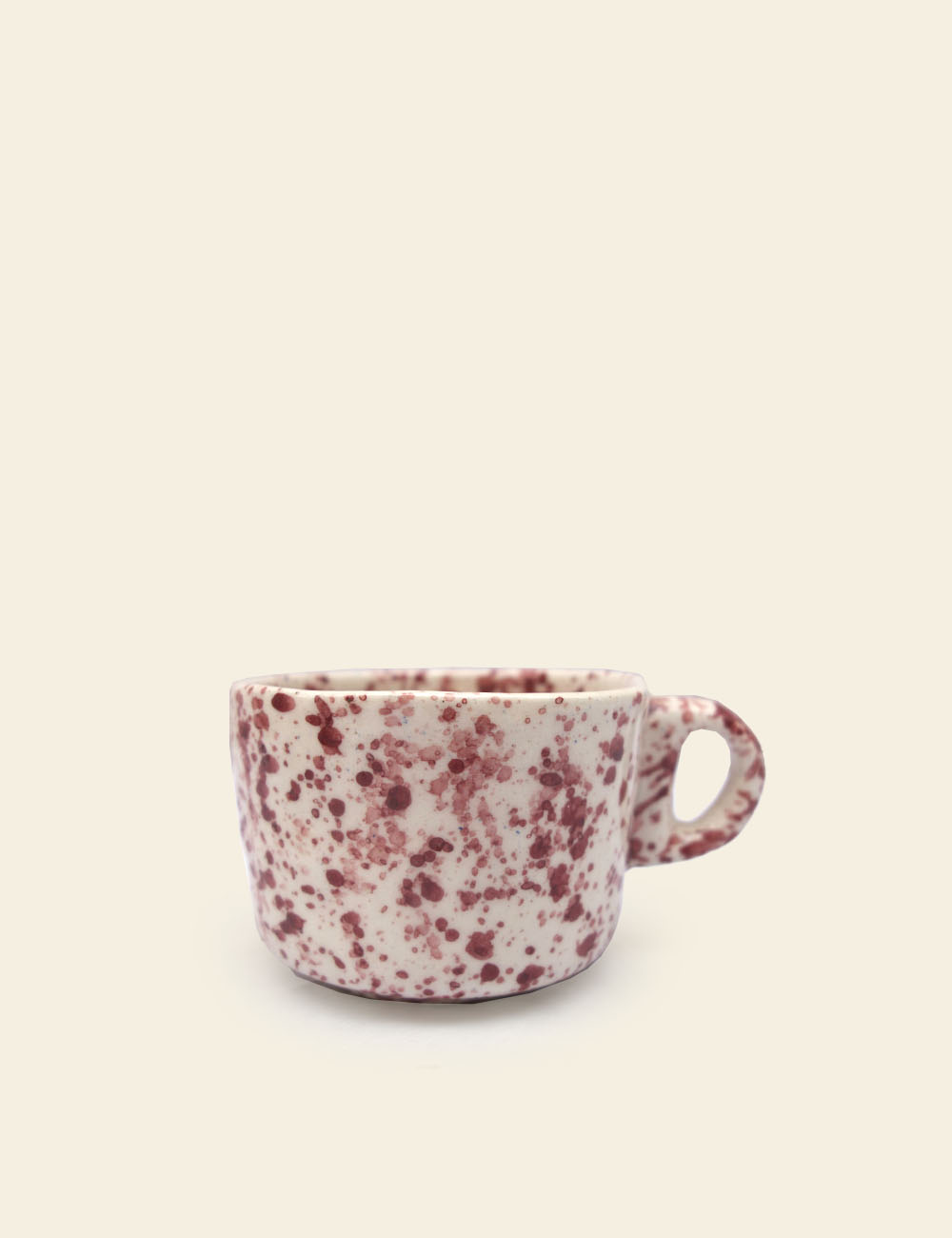 Luncheon Red Speckled Cup