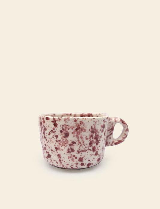 Luncheon Red Speckled Cup