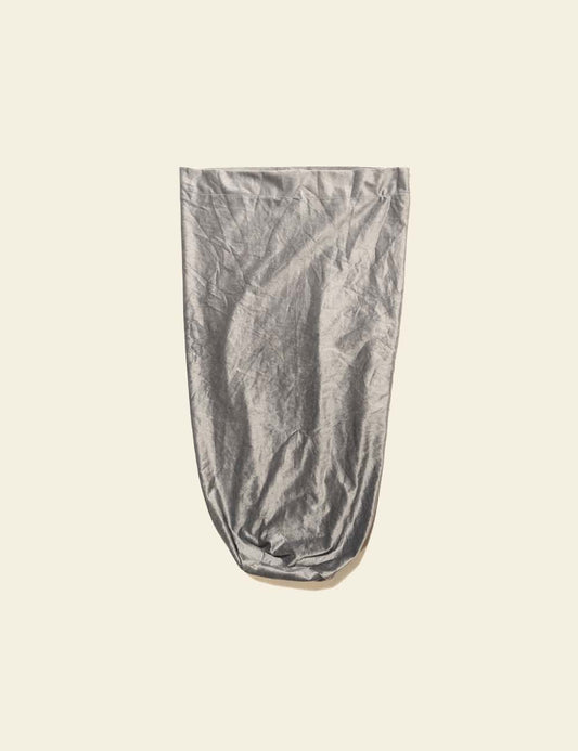 Medium Silver Grey Velvet Back Rest Cover