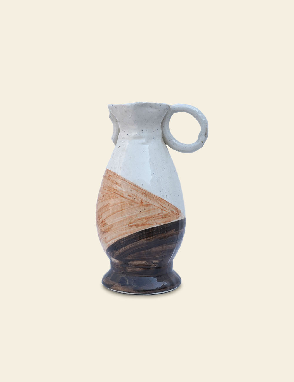 Multi-Coloured Ceramic Pitcher Jug