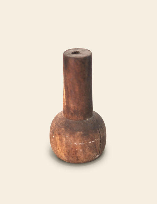 Natural Turned Wood Burled Swirl
