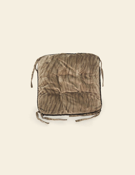 Neutral Tan Tiger Chair Pad