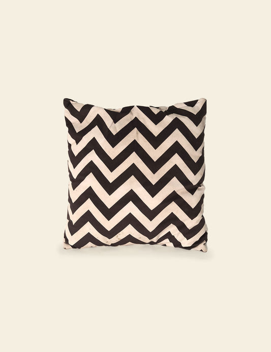 Nordic Simple Black Geometric Cushion