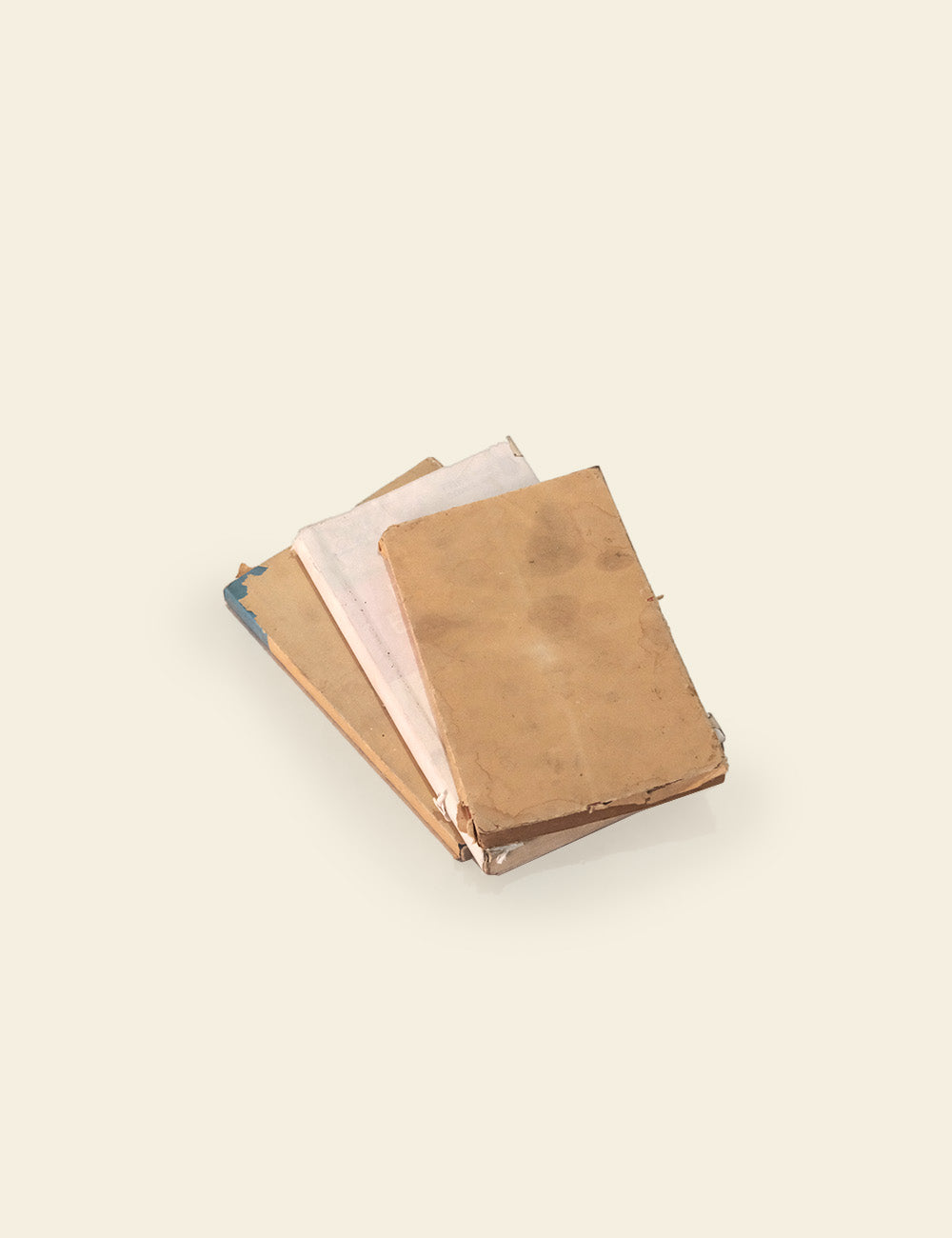 Old Books with Brown Covers (Stack of 3)