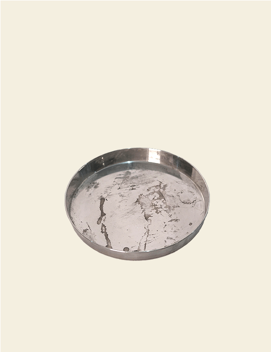 Old Stainless Steel Dinner Thali