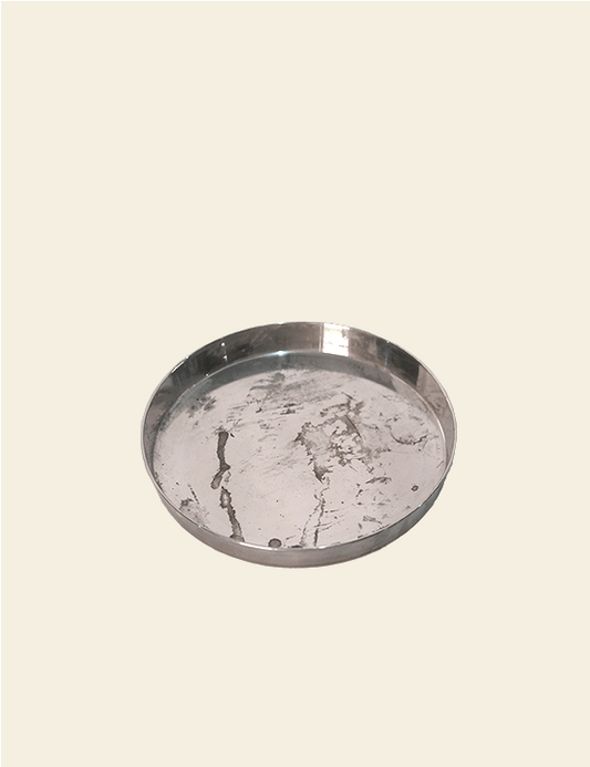 Old Stainless Steel Dinner Thali