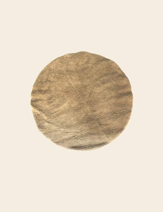 Olive Brown Round Rug