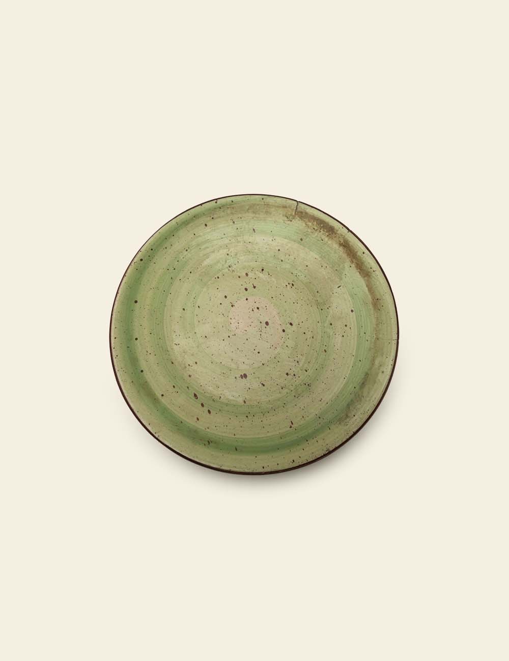 Olive Green Ceramic Plate