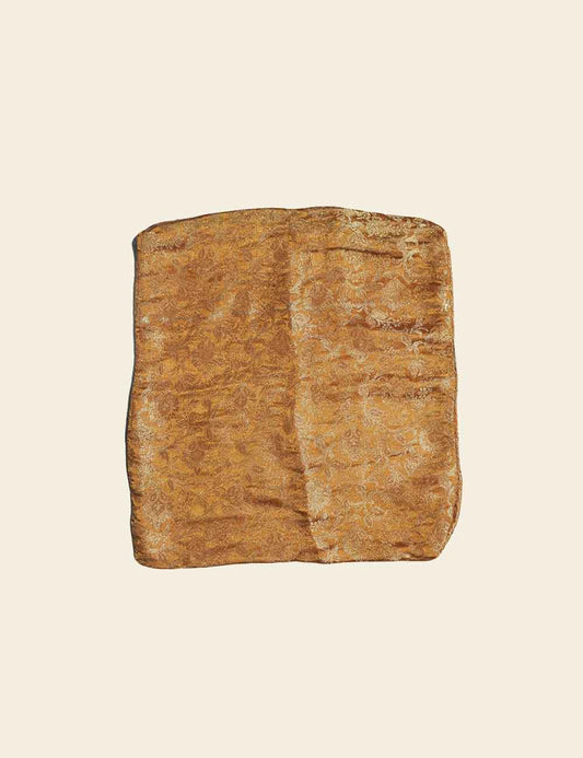 Orange & Brown Brocade Cushion Cover