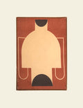 Orange Man Eclectic Abstract Painting