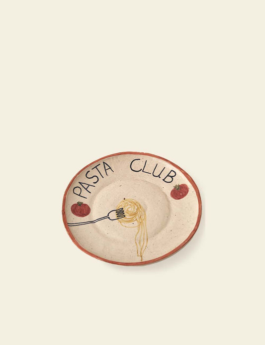Pasta Club Ceramic Plate