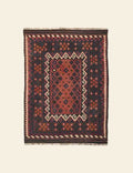 Red Ethnic Tribal Rug