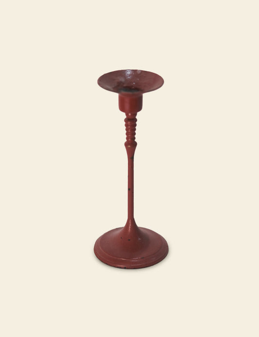 Red Iron Candle Stand