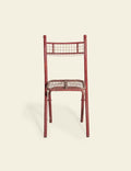 Red Metal Mesh Chair