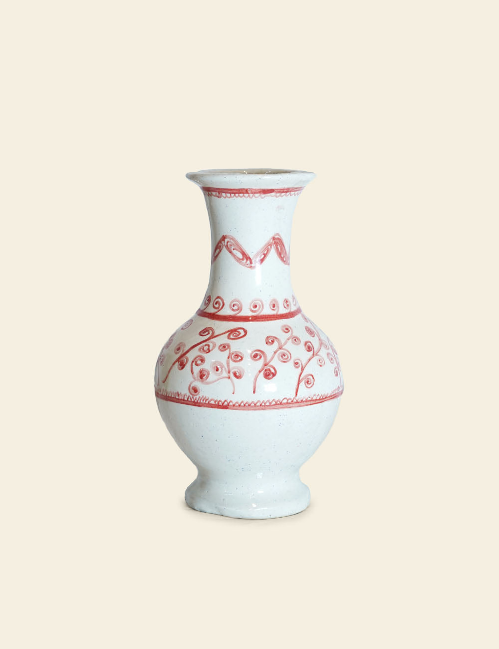 Red Pear Shaped Vase
