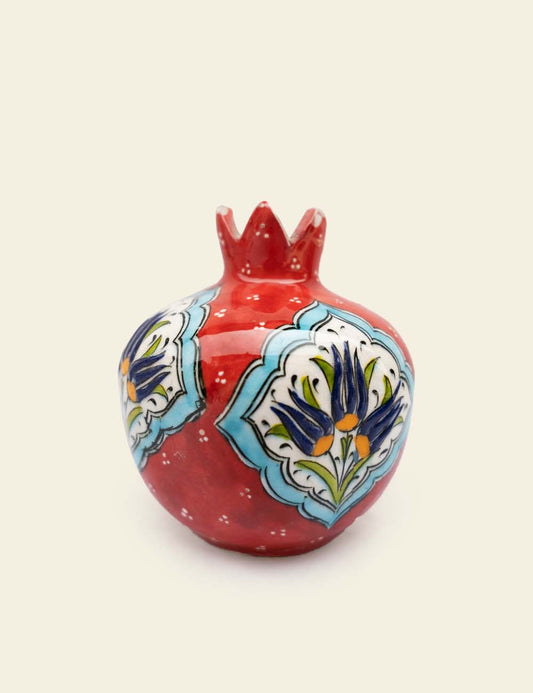 Red Pomegranate Vase