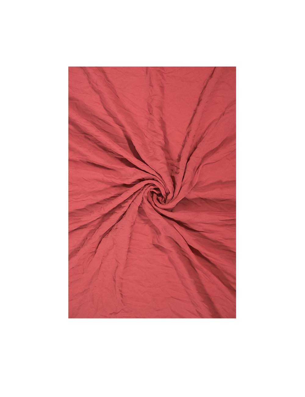 Reddish Pink Wrinkled Fabric