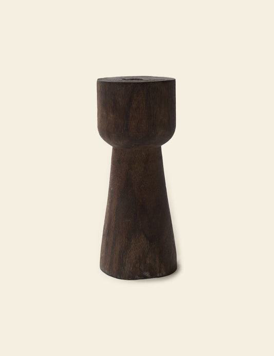 Vintage Wooden Candlestick
